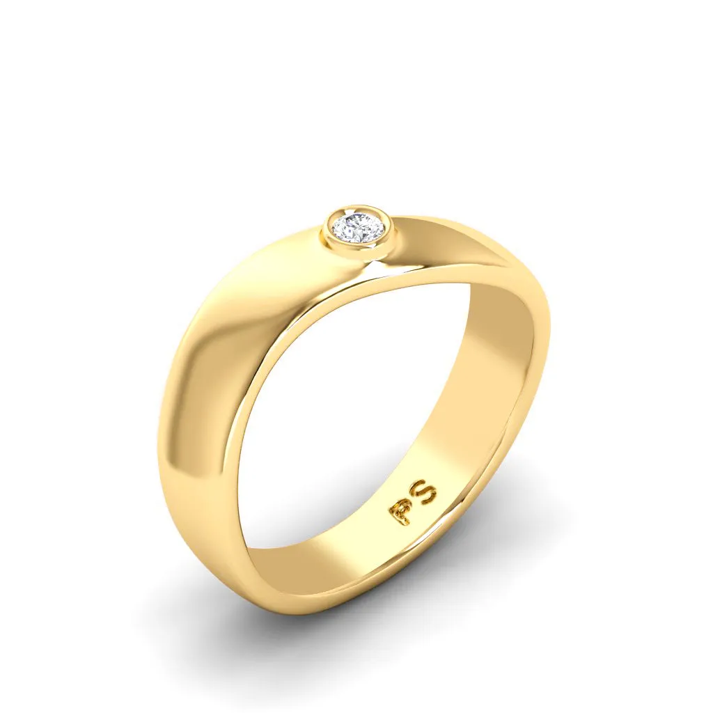 0.35-1.50 CT Round Cut Diamonds - Solitaire Ring