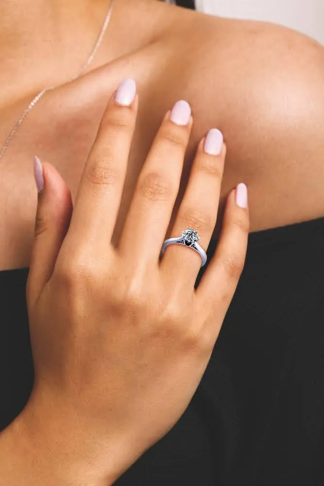 0.35-1.50 CT Round Cut Diamonds - Solitaire Ring