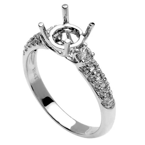 0.40ct 14K or 18K White Gold Diamond Ring