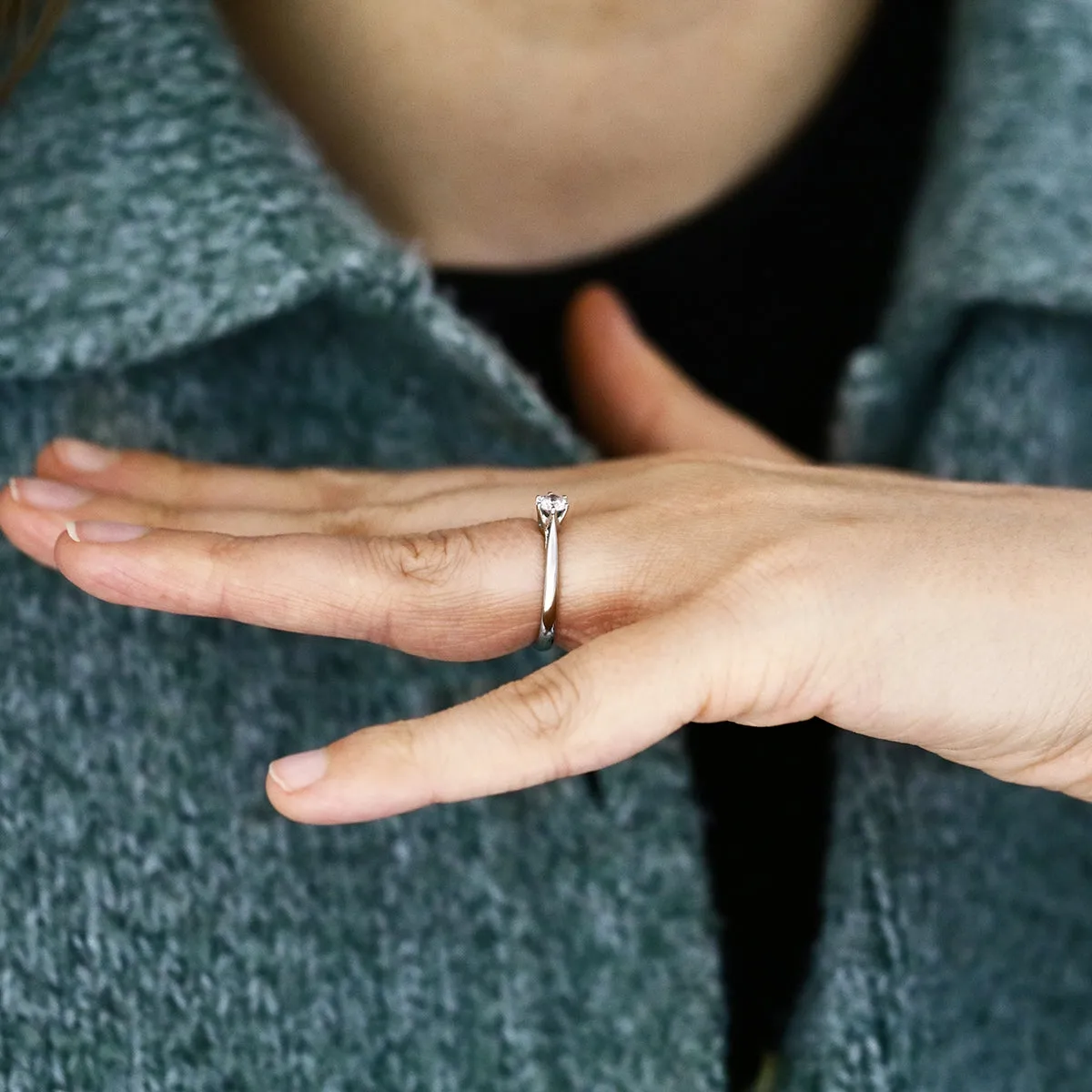 0.50ct Brilliant Cut Diamond Solitaire Ring | Pre-Loved | Platinum