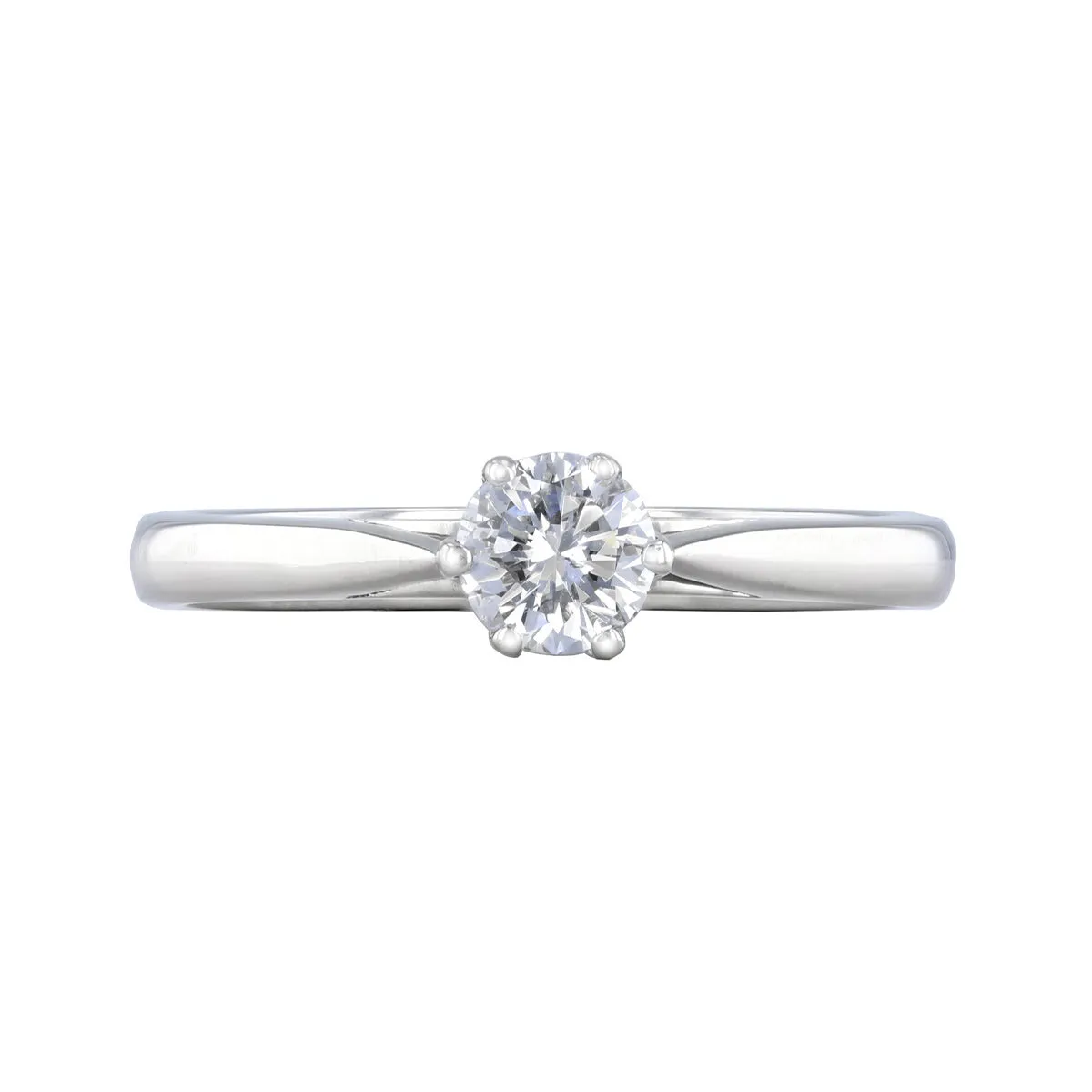 0.50ct Brilliant Cut Diamond Solitaire Ring | Pre-Loved | Platinum