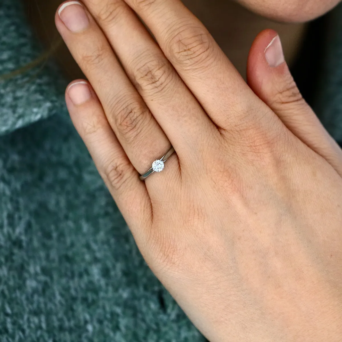 0.50ct Brilliant Cut Diamond Solitaire Ring | Pre-Loved | Platinum