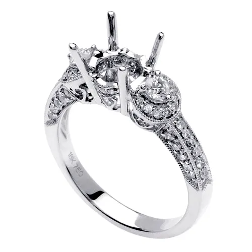 0.55ct 14K or 18K White Gold Diamond Ring