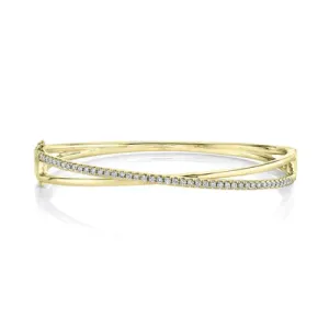 0.58ctw Diamond Bridge Bangle