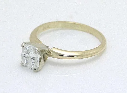 1.01ct Cushion Cut Diamond Engagement Ring