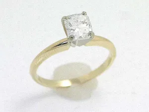 1.01ct Cushion Cut Diamond Engagement Ring