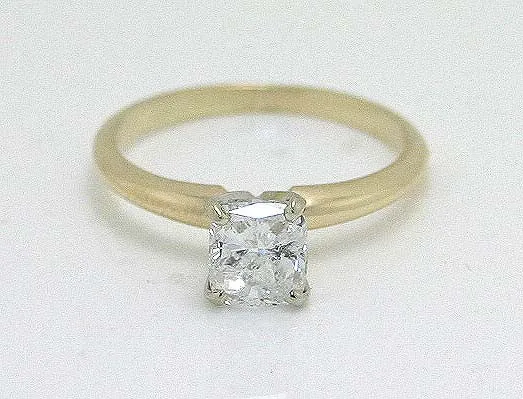 1.01ct Cushion Cut Diamond Engagement Ring
