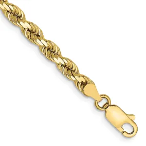 10k 4mm Diamond-cut Rope Chain