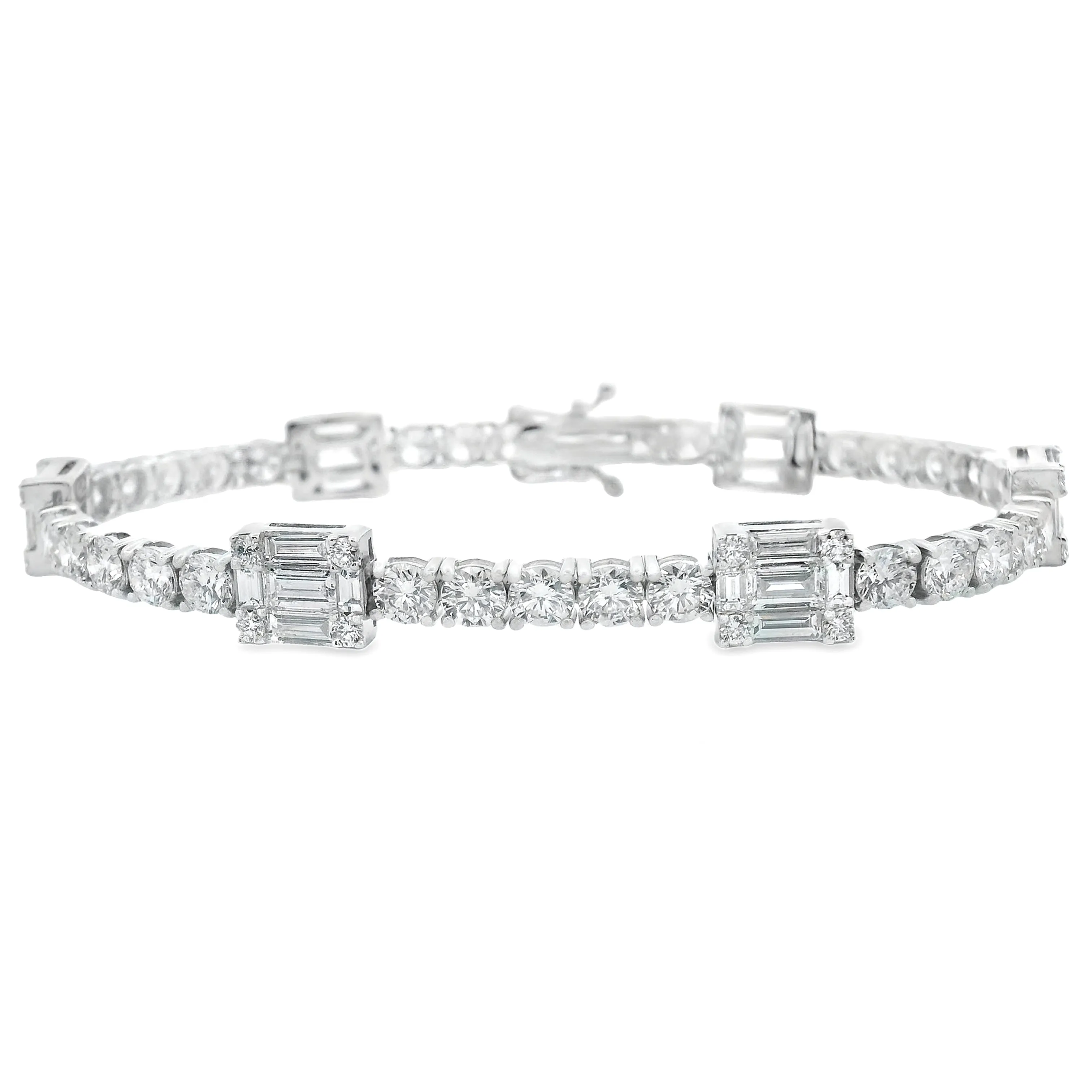 11.65ct 18k White Gold Diamond Bracelet