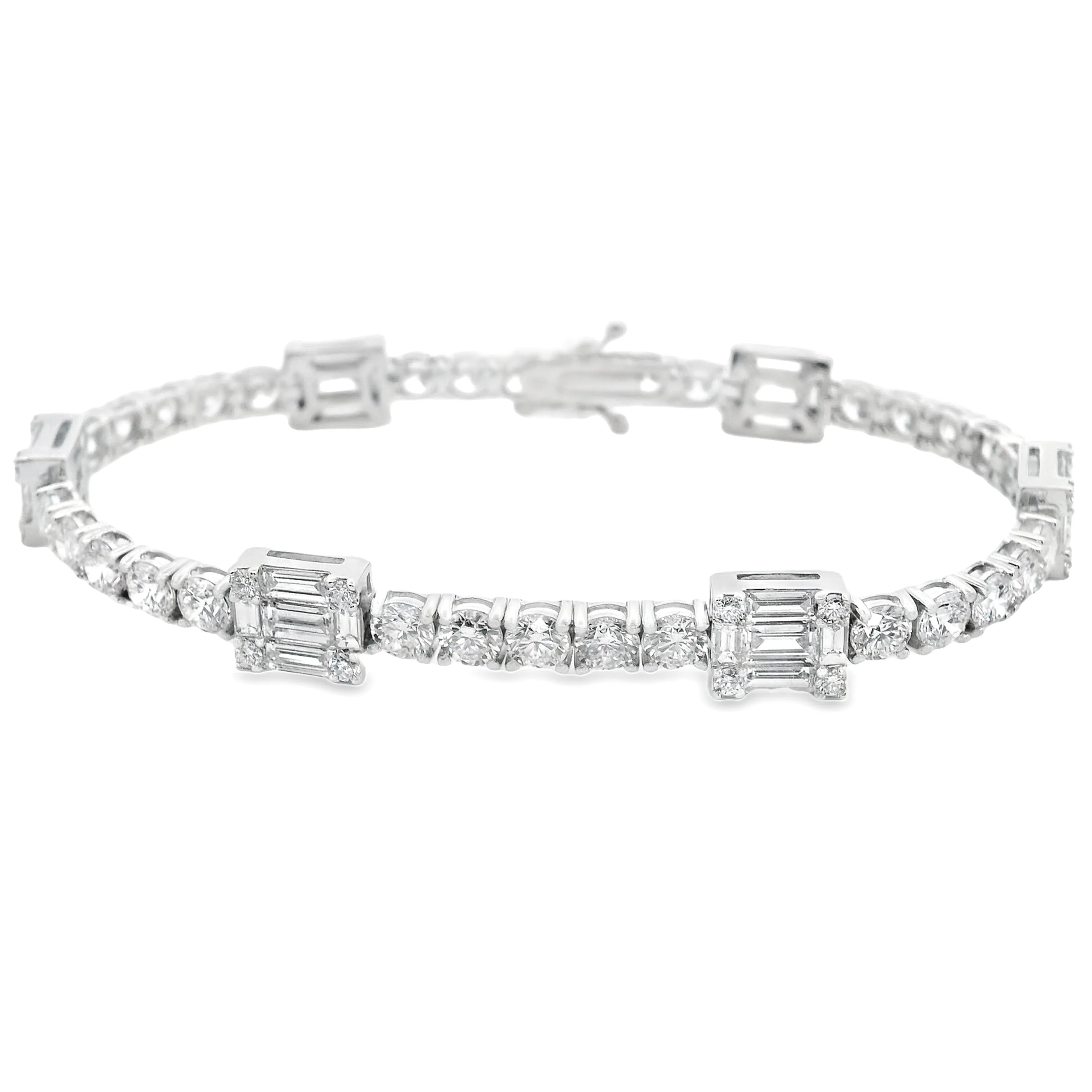 11.65ct 18k White Gold Diamond Bracelet