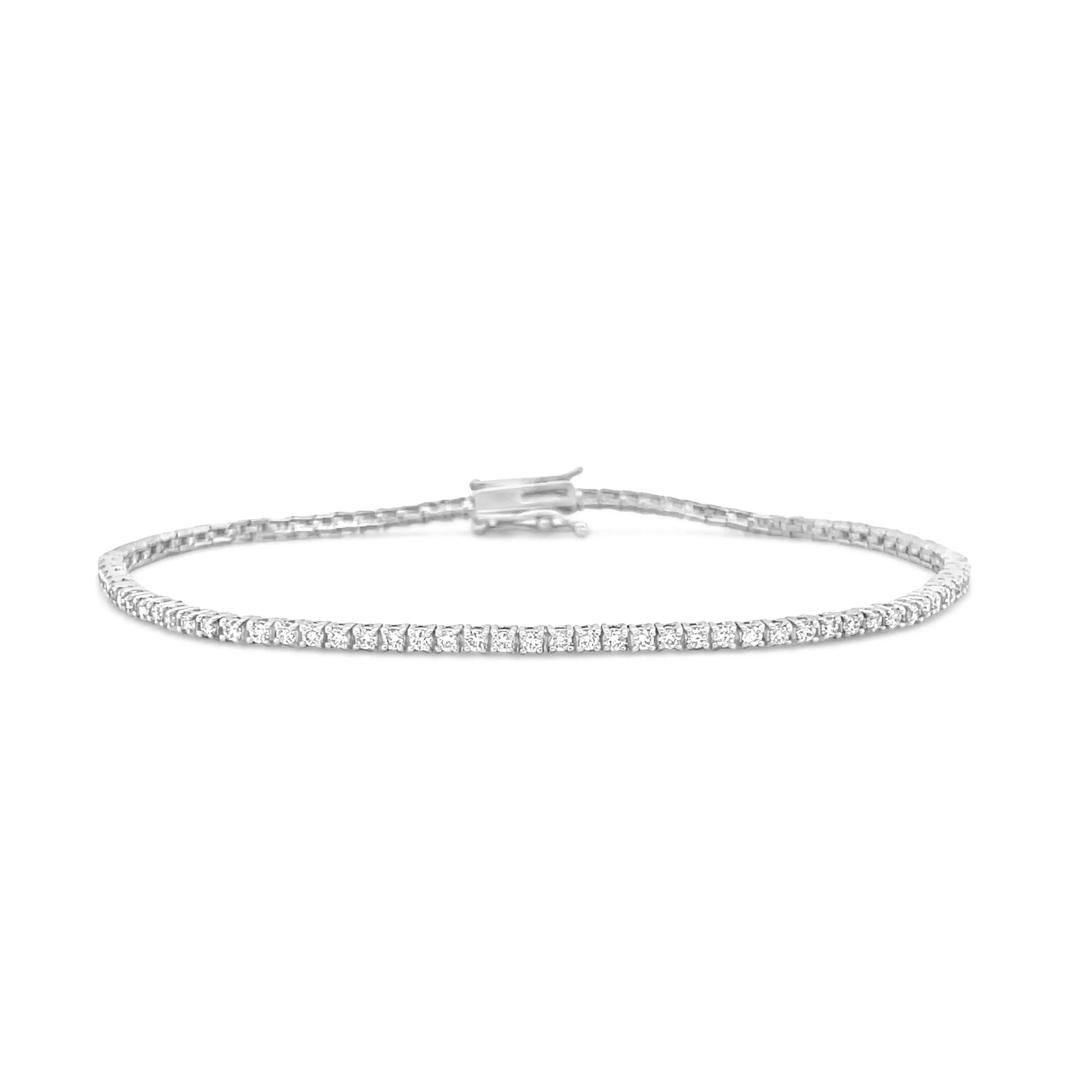 1.33 Carat Diamond Tennis Bracelet in 14k White Gold