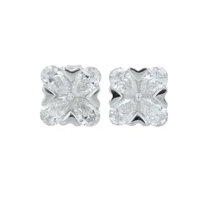14K 1 CT Lab Grown Diamond Cluster Studs<p><strong>Lab Grown Diamond</p></strong><p><strong>More Colors Available</p></strong>