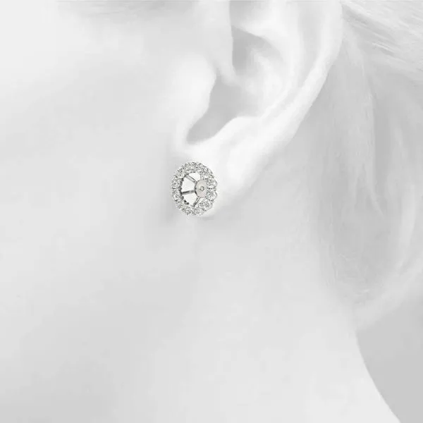 14K Diamond Jacket for Stud Diamond Earring
