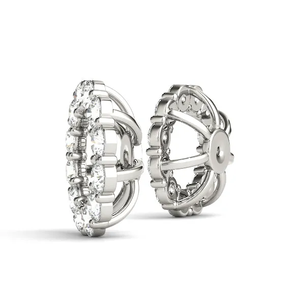 14K Diamond Jacket for Stud Diamond Earring
