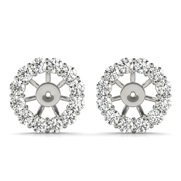 14K Diamond Jacket for Stud Diamond Earring
