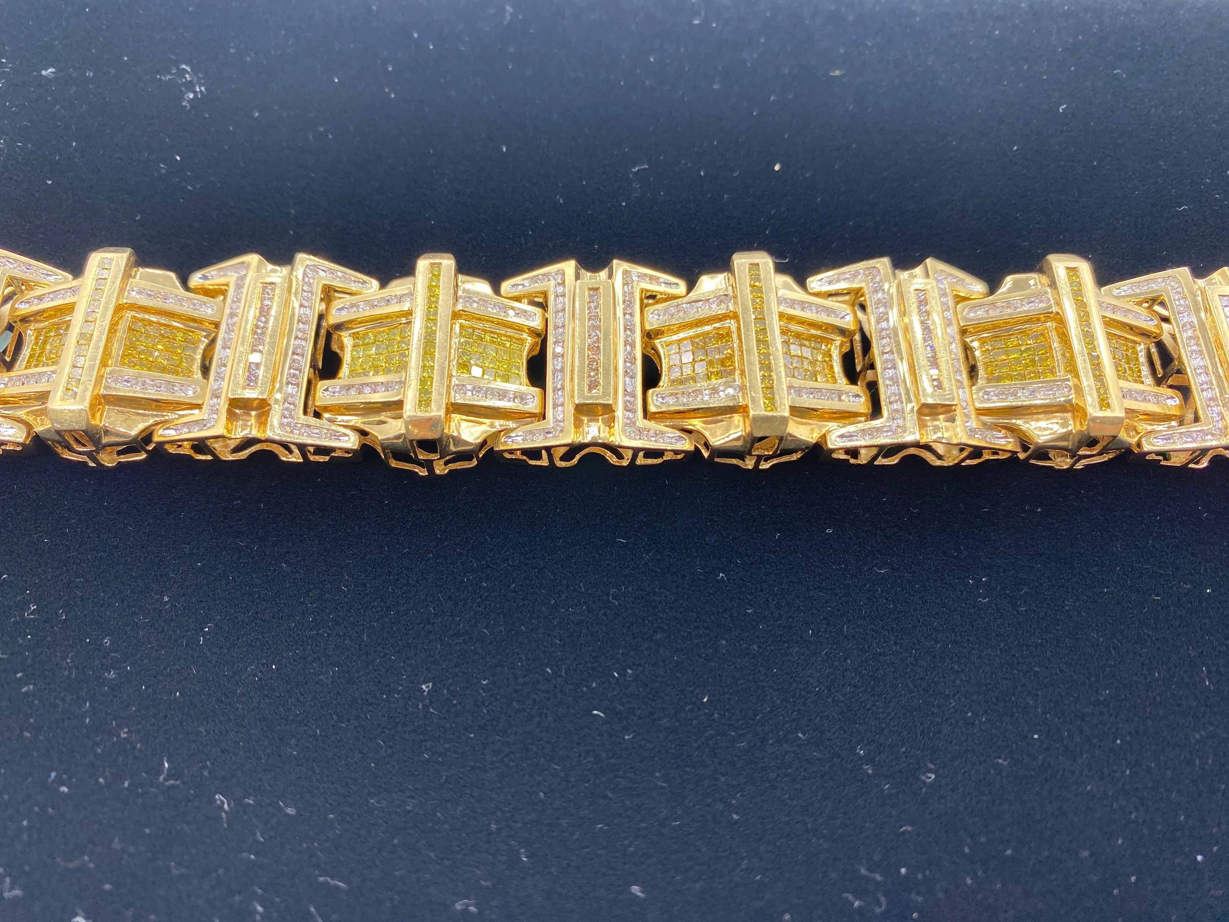 14K Jumbo Yellow Canary Diamond Bracelet