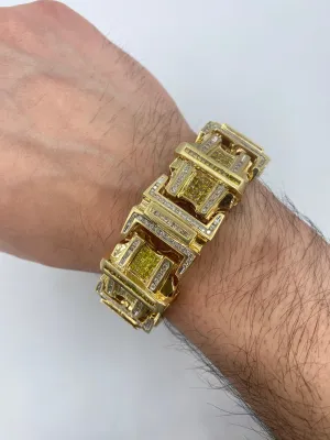 14K Jumbo Yellow Canary Diamond Bracelet