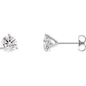 14K White 1 9/10 CTW Lab-Grown Diamond Stud Earrings