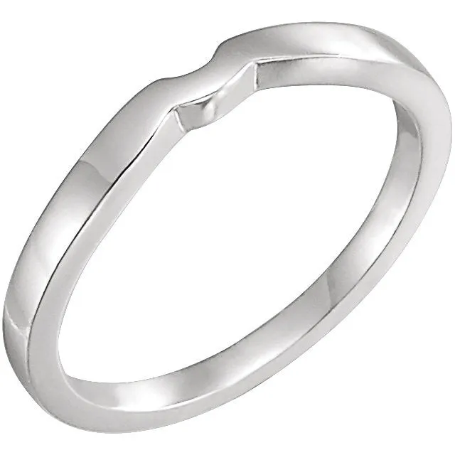 14k White Gold #1 Band for Tulipset® Ring, Size 6