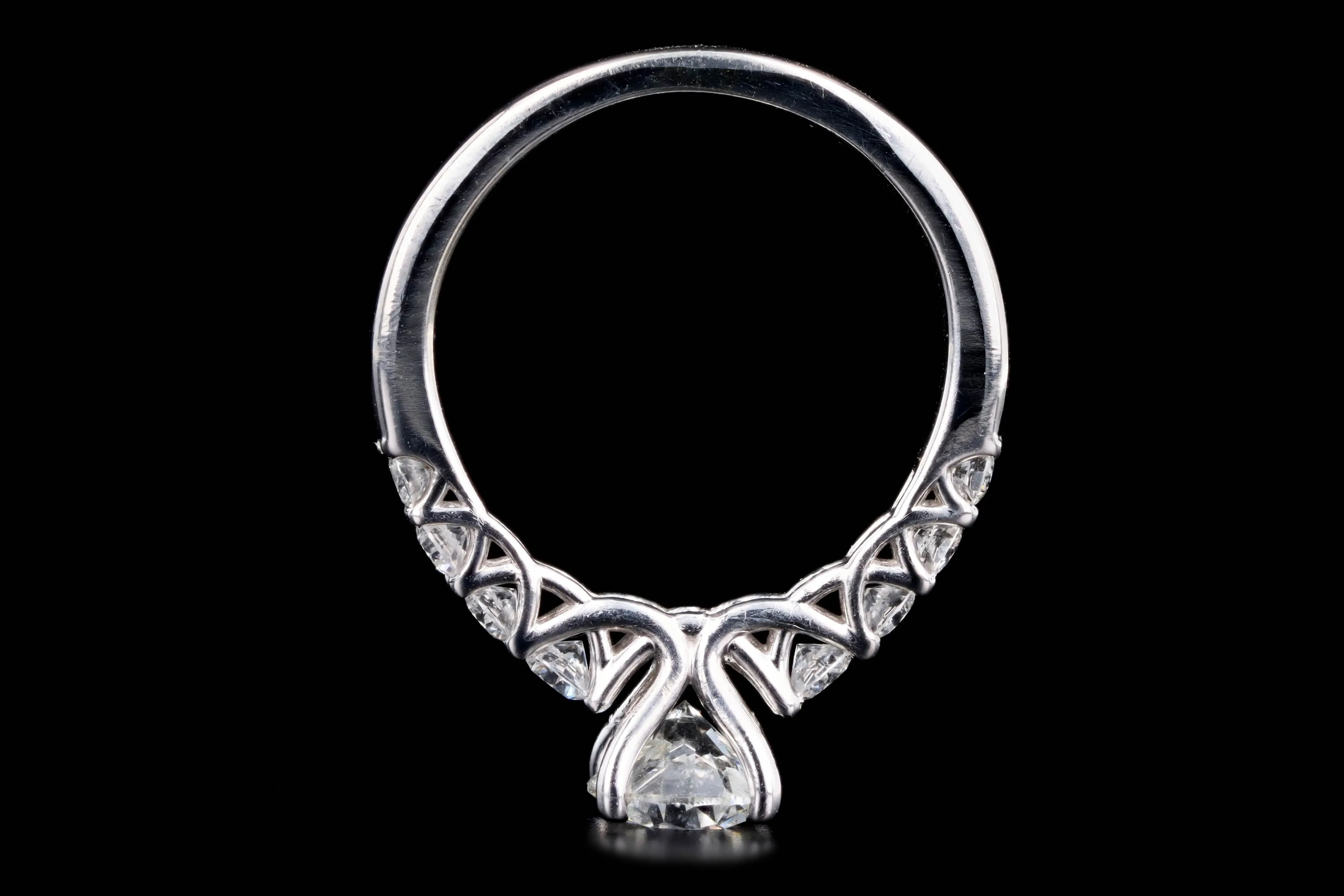 14K White Gold 1.01 Carat Round Brilliant Diamond Engagement GSI Certified