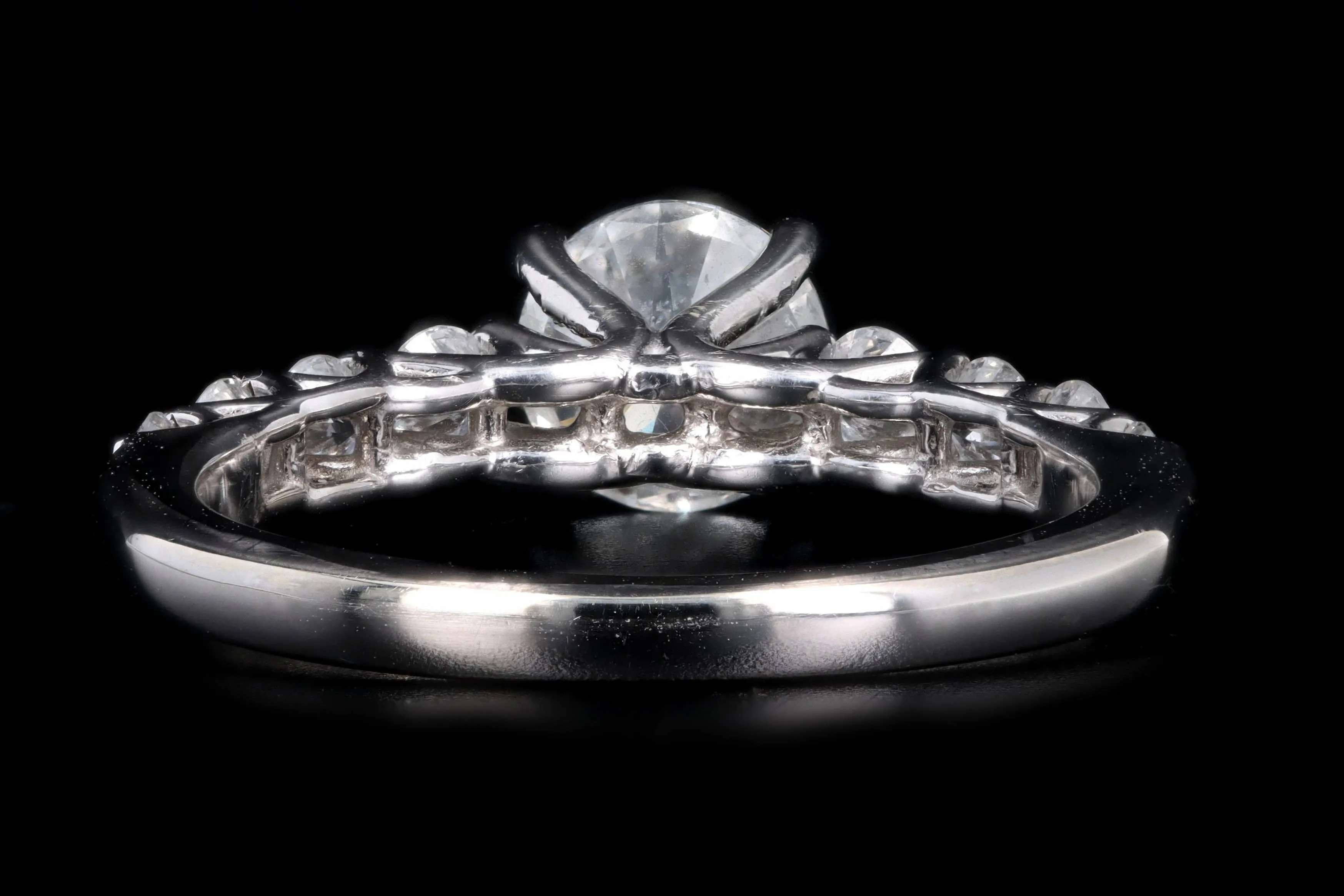 14K White Gold 1.01 Carat Round Brilliant Diamond Engagement GSI Certified