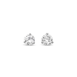 14K White Gold 1.02ctw Diamond Studs
