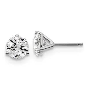 14K White Gold 3.00ct Laboratory Grown Diamond Studs