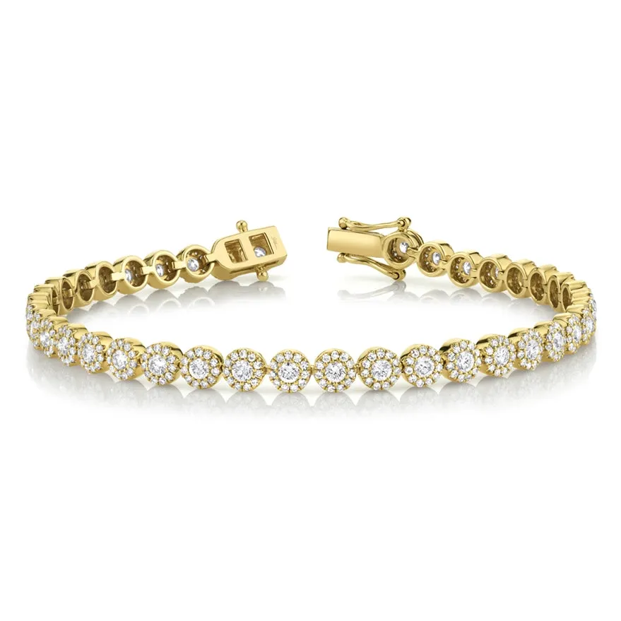14k White Gold Diamond Tennis Bracelet