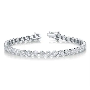 14k White Gold Diamond Tennis Bracelet