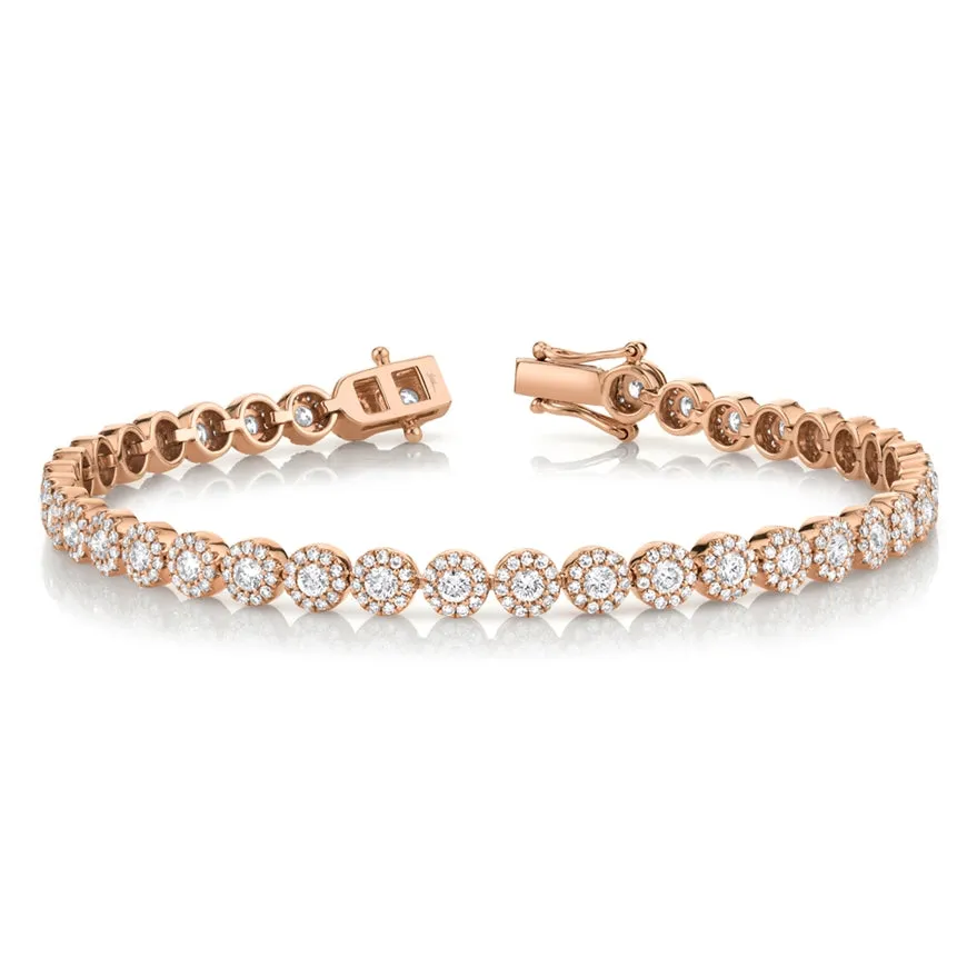 14k White Gold Diamond Tennis Bracelet