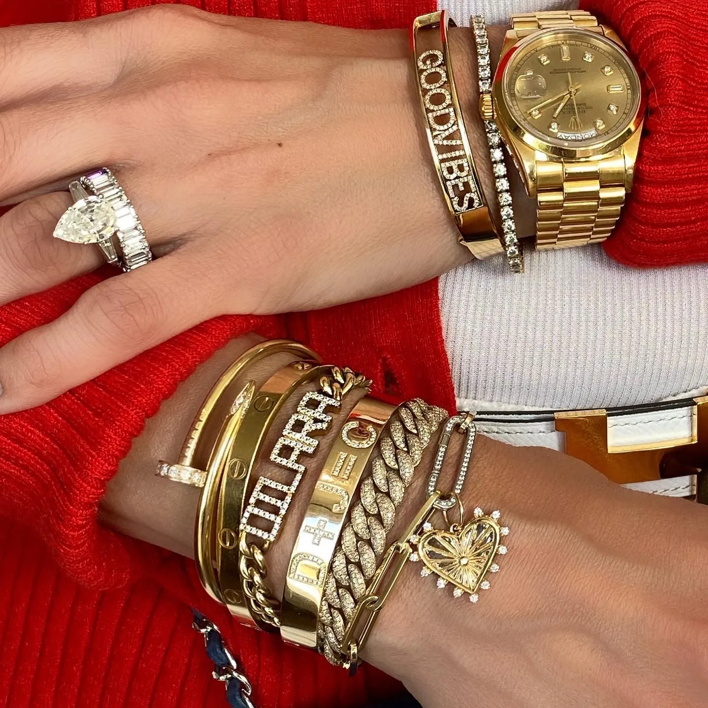 14KT Gold Lulu paperclip Chain Bracelet