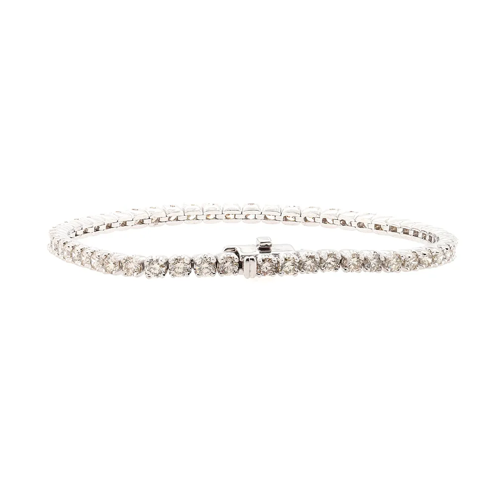 14kt White Gold Diamond Bracelet with 4.98 carats of Diamonds