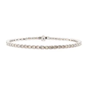 14kt White Gold Diamond Bracelet with 4.98 carats of Diamonds
