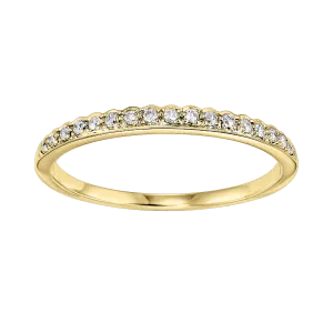 14KTY Mixables Prong Band Prong Fashion Ring 1/10Ct
