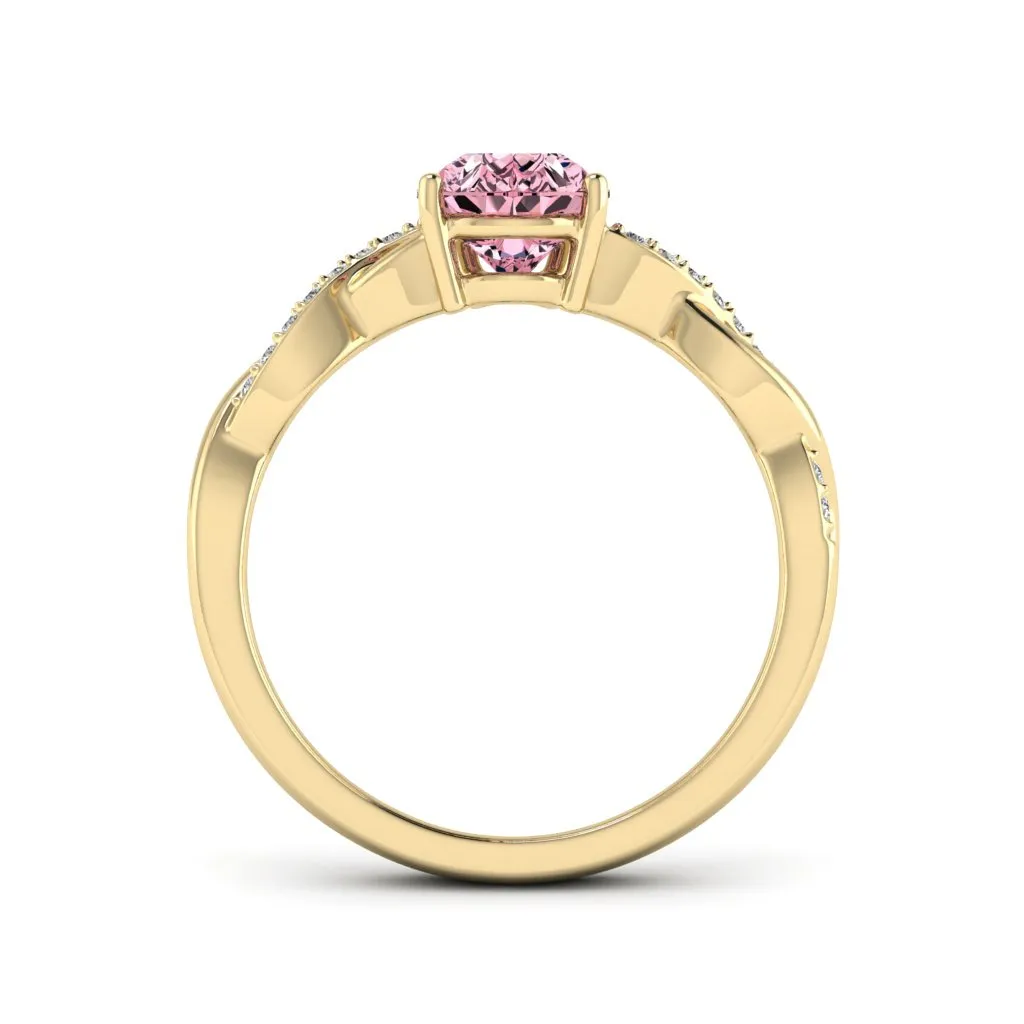 1.59 d.e.w cts Claudia Moissanite Ring