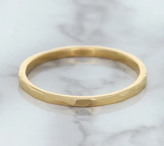 1.6mm Hammered Band in 14K Rose Gold