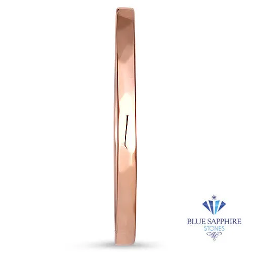 1.6mm Hammered Band in 14K Rose Gold