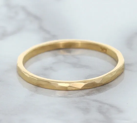 1.6mm Hammered Band in 14K Rose Gold