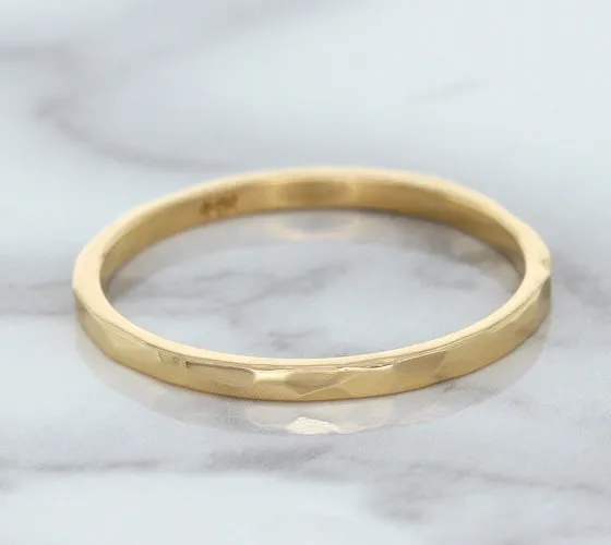 1.6mm Hammered Band in 14K Rose Gold