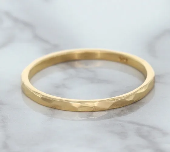 1.6mm Hammered Band in 14K Rose Gold