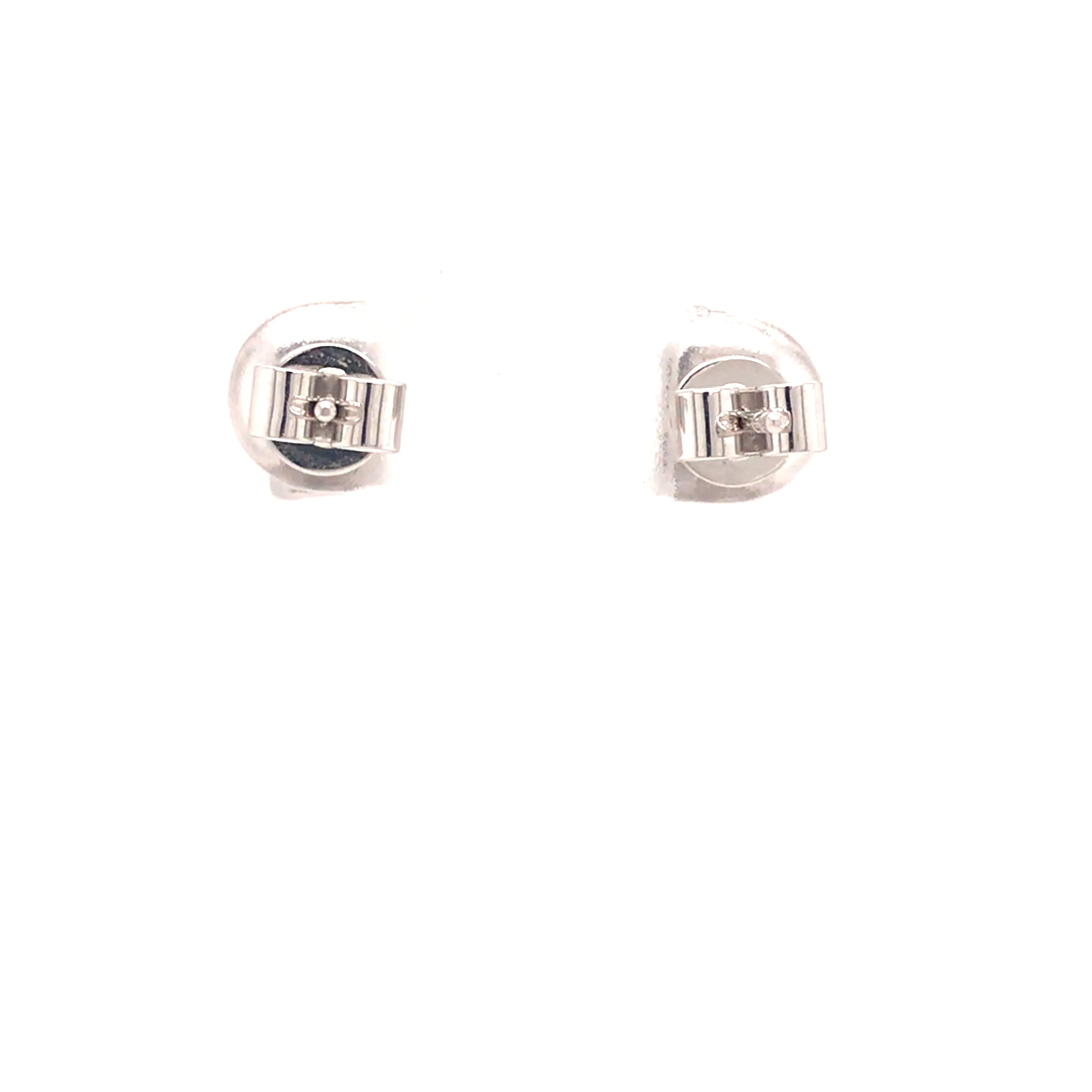 18K Baguette Diamond Cluster Earring White Gold