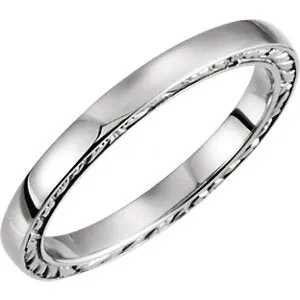 18K White Band Size 5