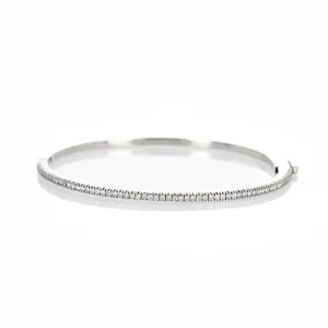 18K White Gold Hidalgo Diamond Bangle