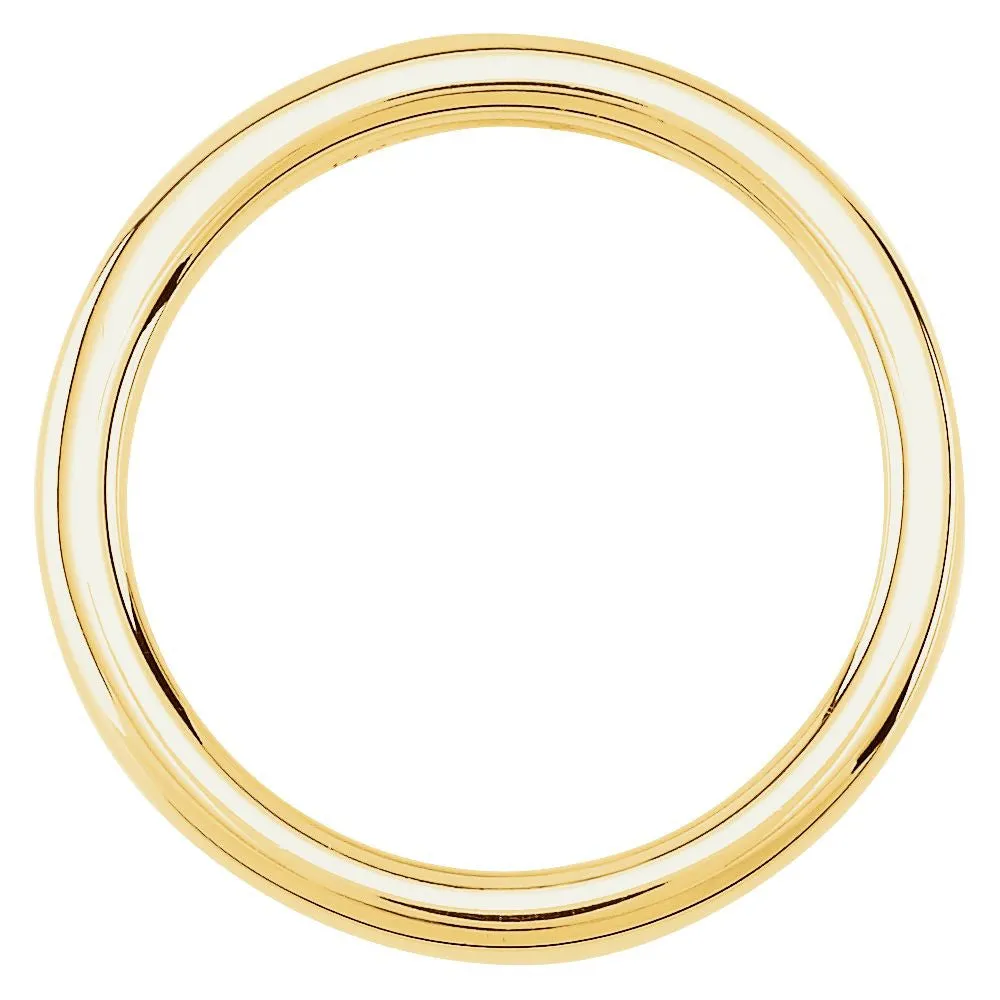 18k Yellow Gold Solstice Solitaire® Tapered Bombé Band, Size 6