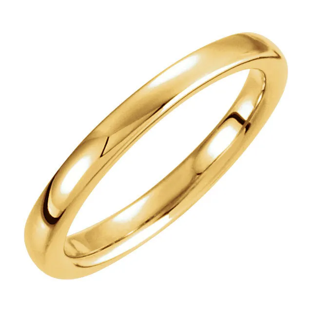 18k Yellow Gold Solstice Solitaire® Tapered Bombé Band, Size 6