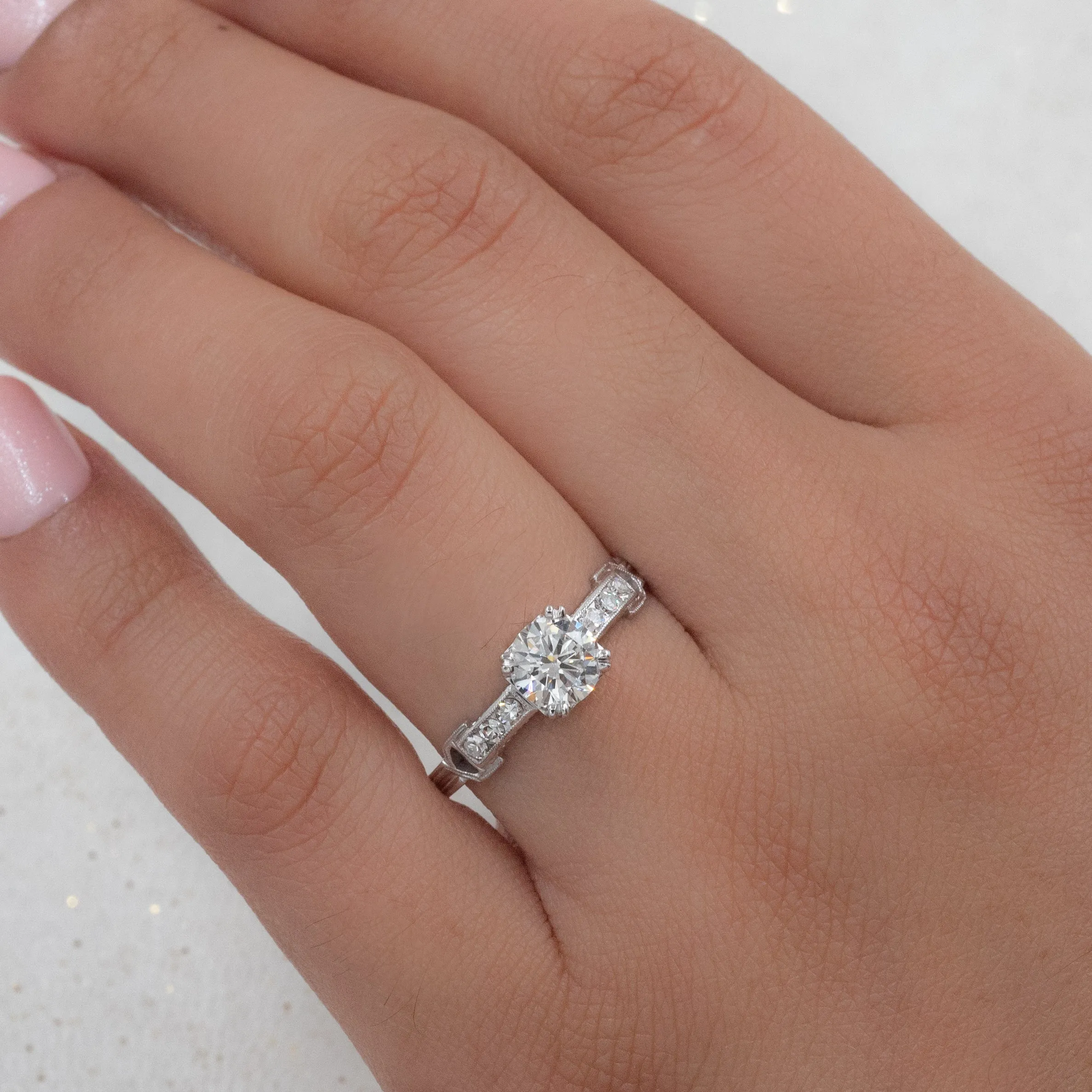 1932 .77 Carat Platinum & Diamond Ring