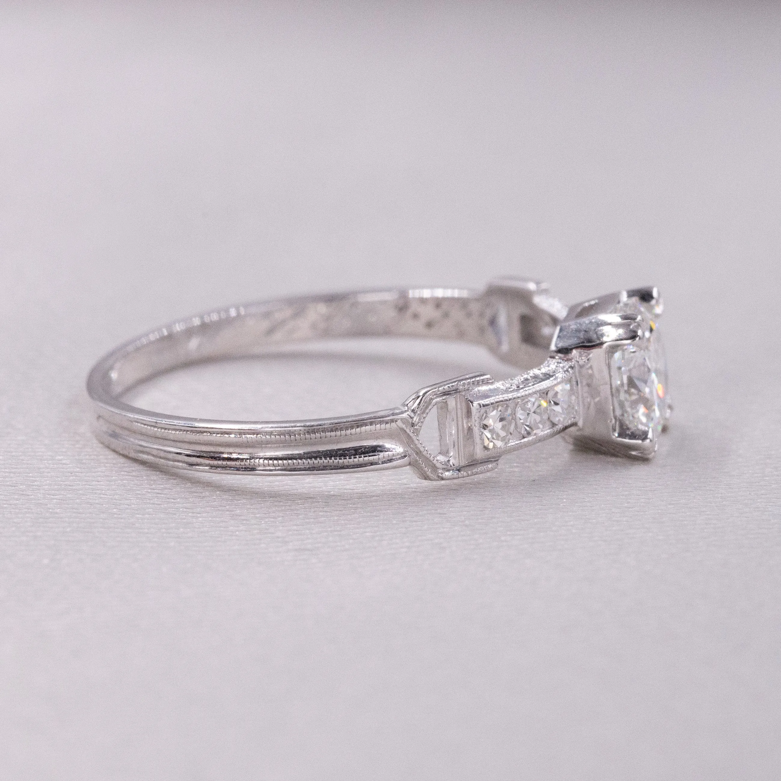 1932 .77 Carat Platinum & Diamond Ring