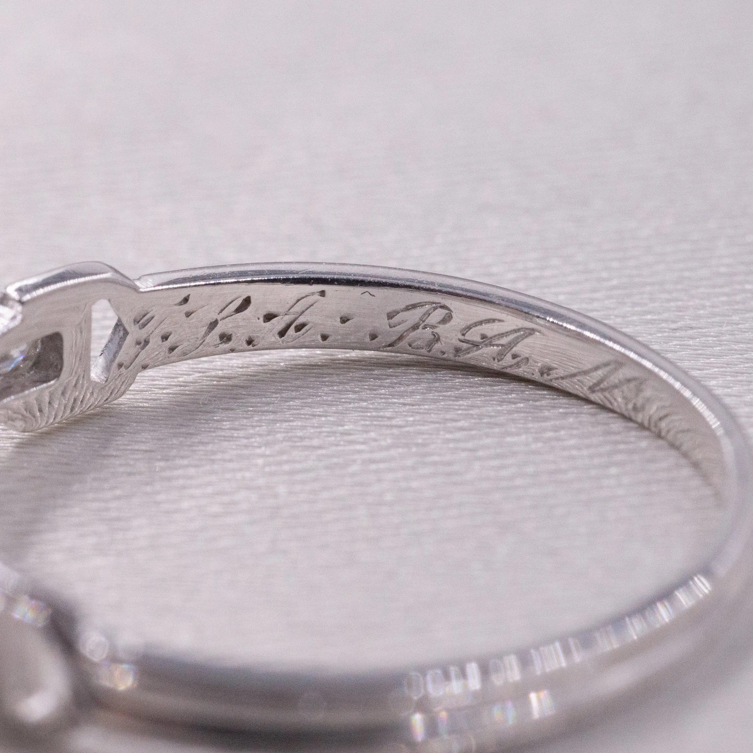 1932 .77 Carat Platinum & Diamond Ring