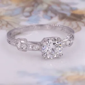 1932 .77 Carat Platinum & Diamond Ring