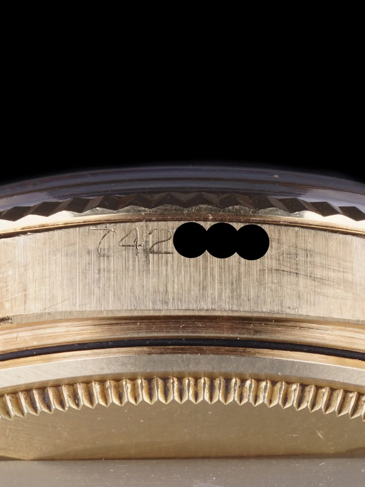 1960 Rolex Datejust (Ref. 1601) 18K YG "Swiss Only" No-Lume Dial